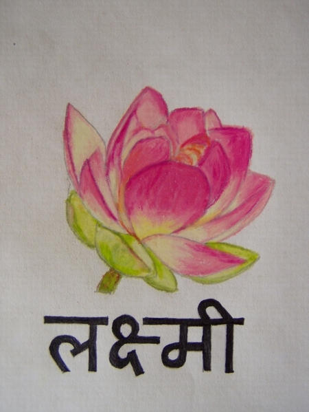 Lakshmi | Flower Tattoo