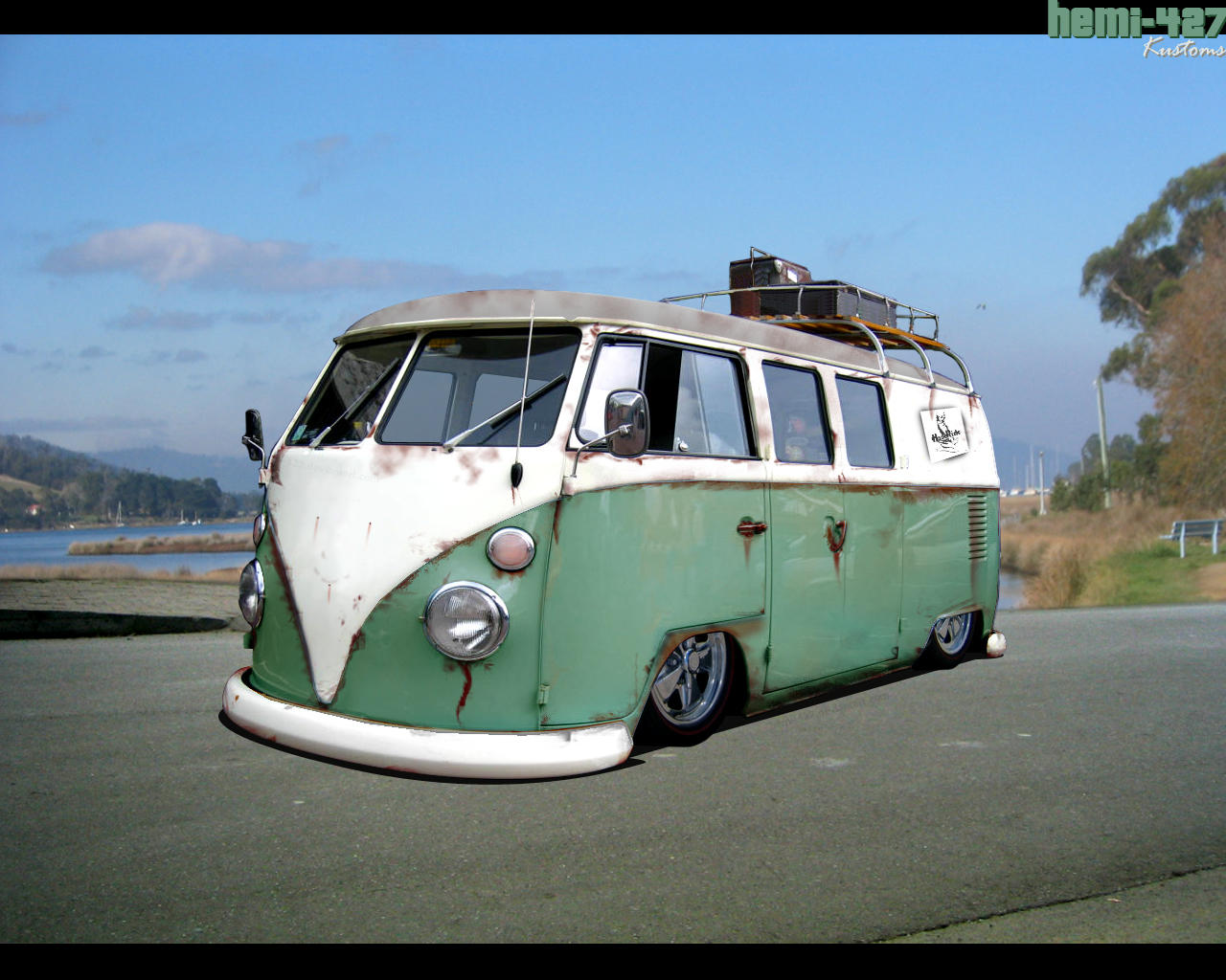 VW Kombi with rust by