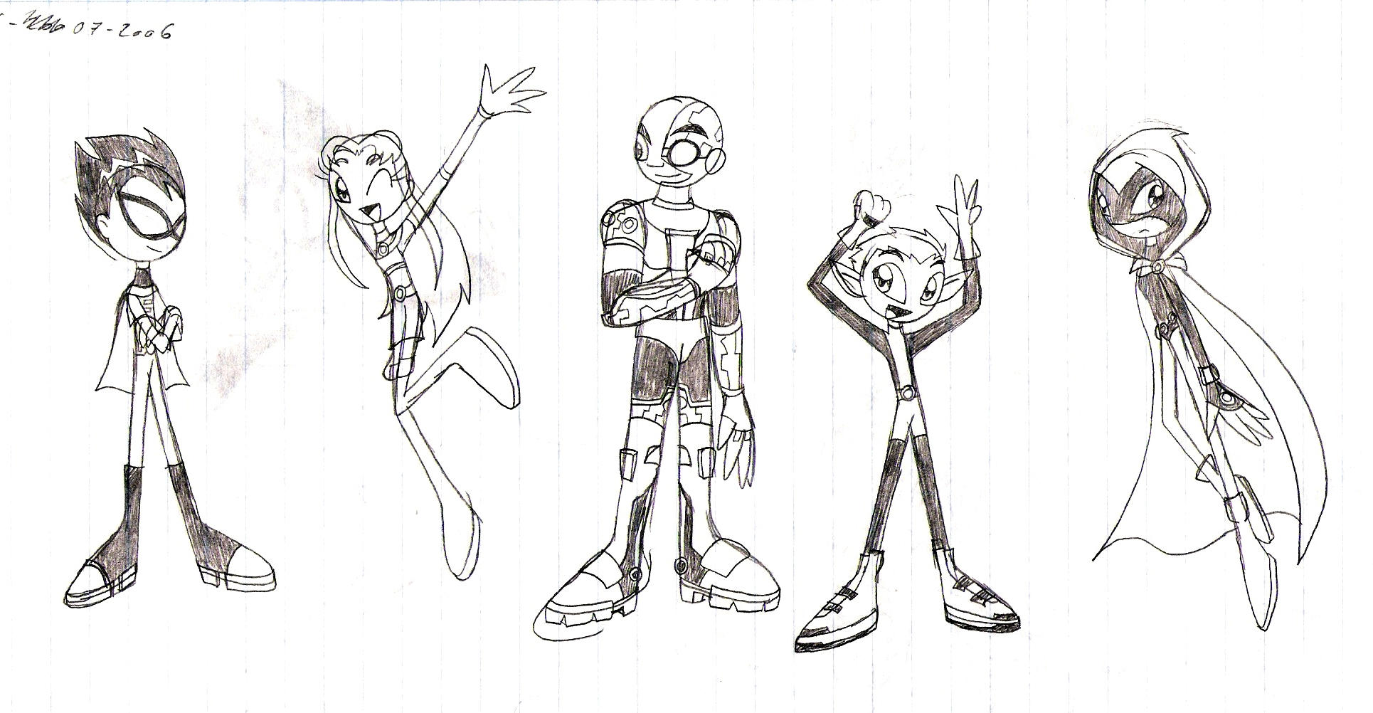 Teen Titans Drawings 28