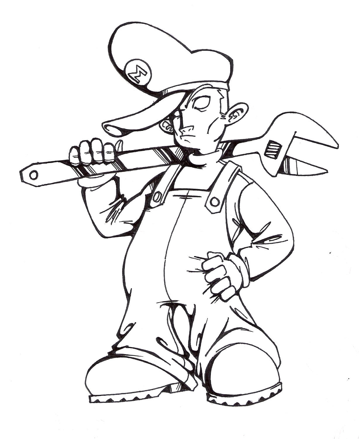 gangster cartoon coloring pages - photo #28