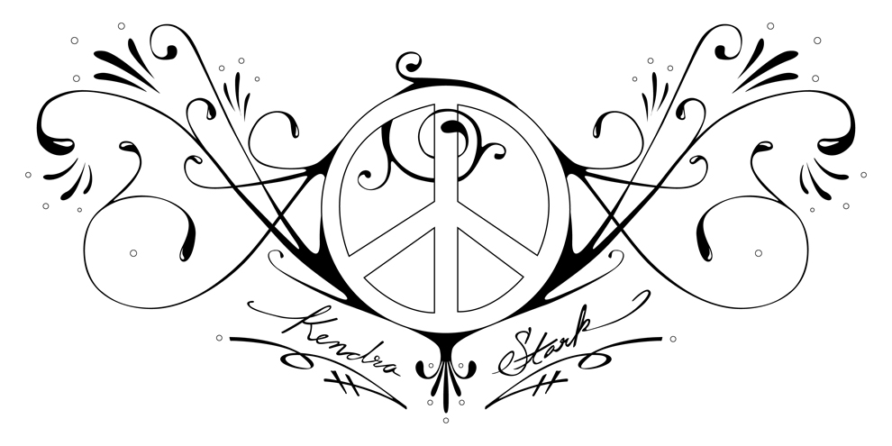 Peace and Love tattoo