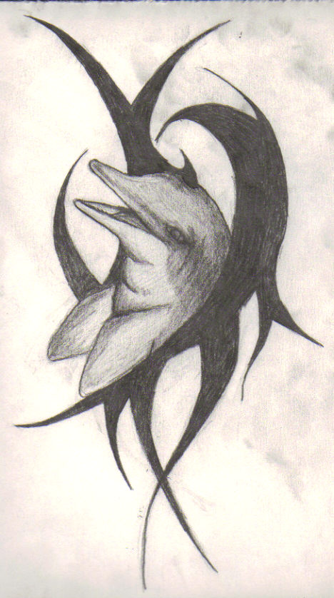 Dolphin Tattoo Design by