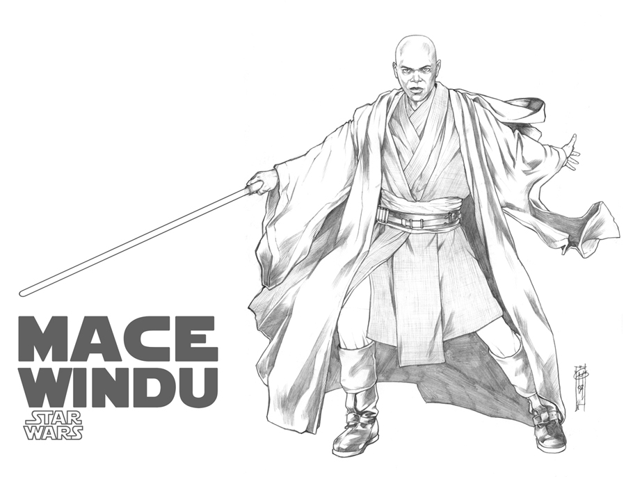 mace windu coloring pages - photo #2
