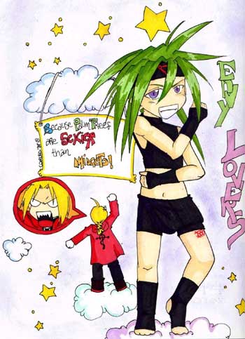 Favourite cartoon character: Envy, because he rules.