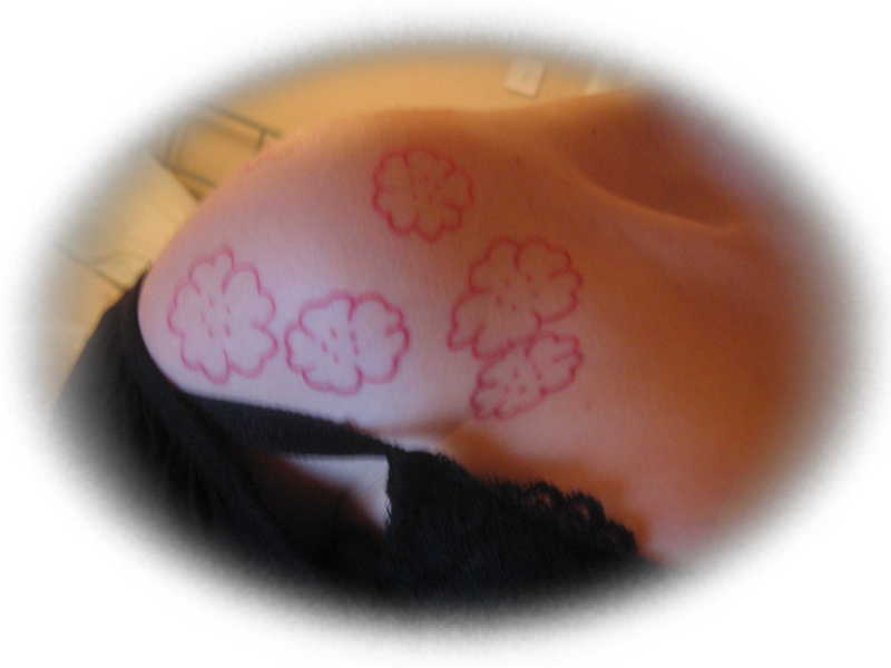 Cherry blossom tattoo - chest tattoo