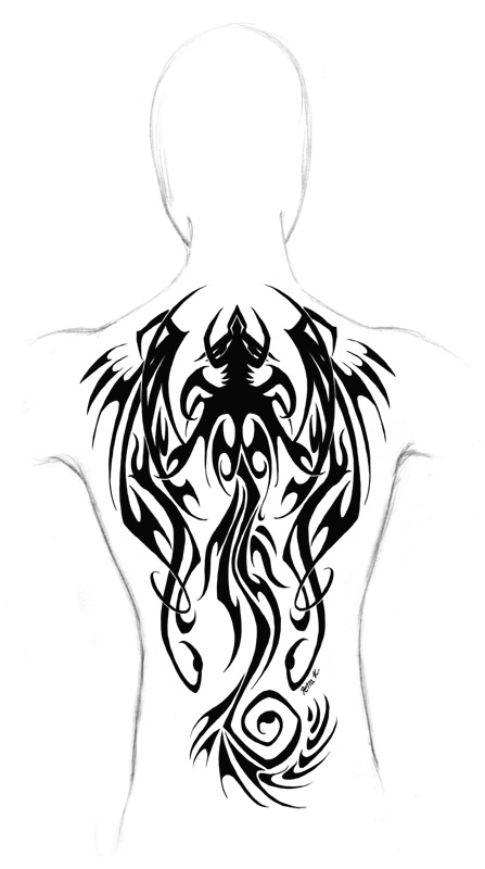 Dragon back tribal tattoo You'll Want