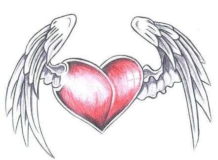 old school heart tattoo