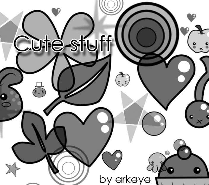 CuteStuff_Brushes_by_arkayaStock
