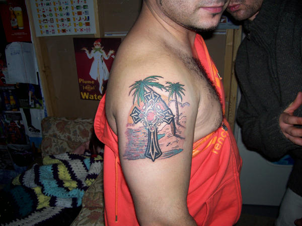 Tropical Cross Tattoo by hippieman1234 on deviantART