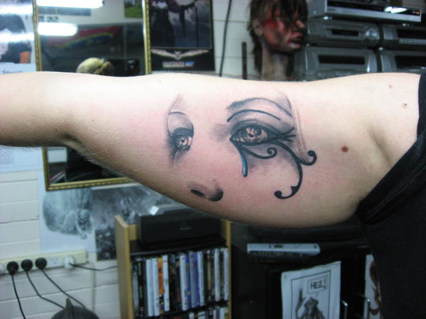 eye of horus tattoo. alternate eye of horus