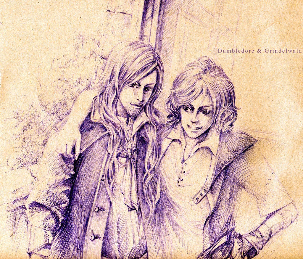 Dumbledore_and_Grindelwald_by_icansee