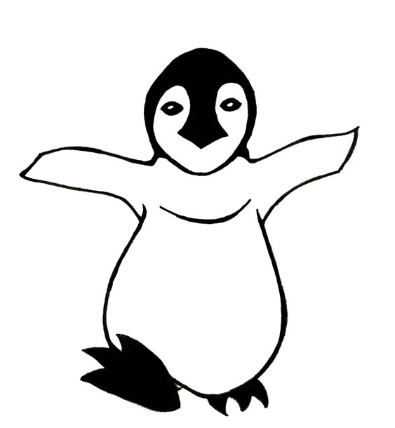 Baby Penguin Tattoo Design by *MP3Designs on deviantART