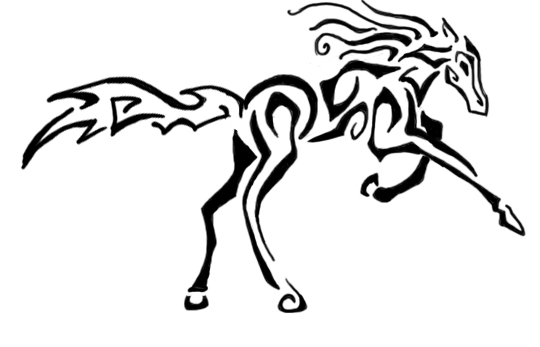 Horse Tribal Tattoo by cairnthecrow on deviantART