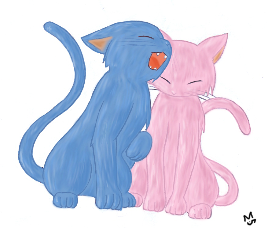 Sonic and Amy kitties by Fluna