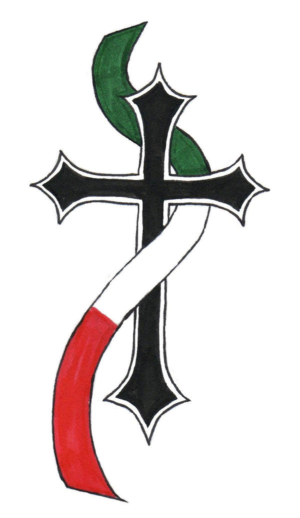 italian cross tattoo. cross tattoos. Italian Cross