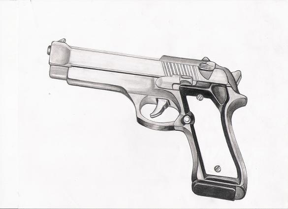 gun drawing by tchavez on DeviantArt