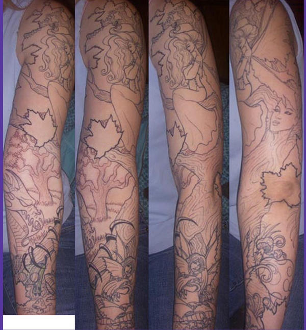 Full Sleeve Tattoo WIP 11308 by BeautifulDragon322 on deviantART