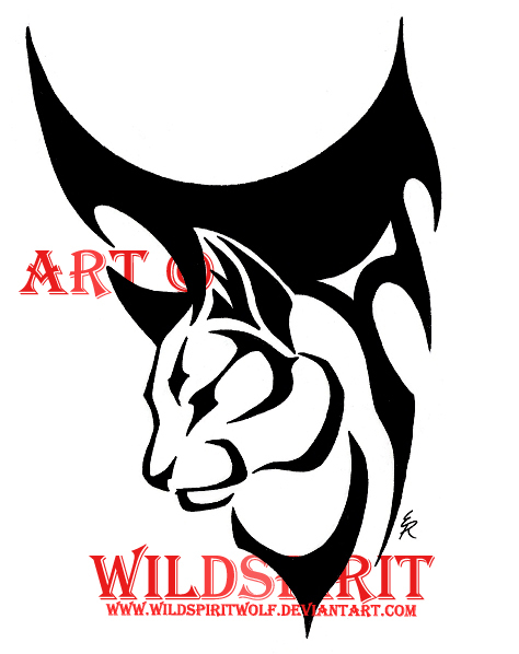 Tribal Cat Tattoo by WildSpiritWolf on deviantART