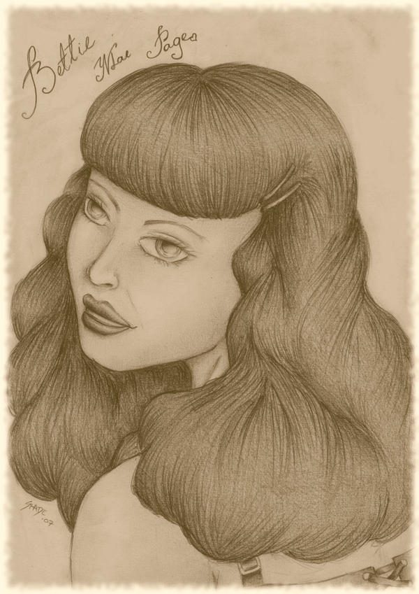 Bettie Mae Page by Shade999 by bettiepageclub on deviantART