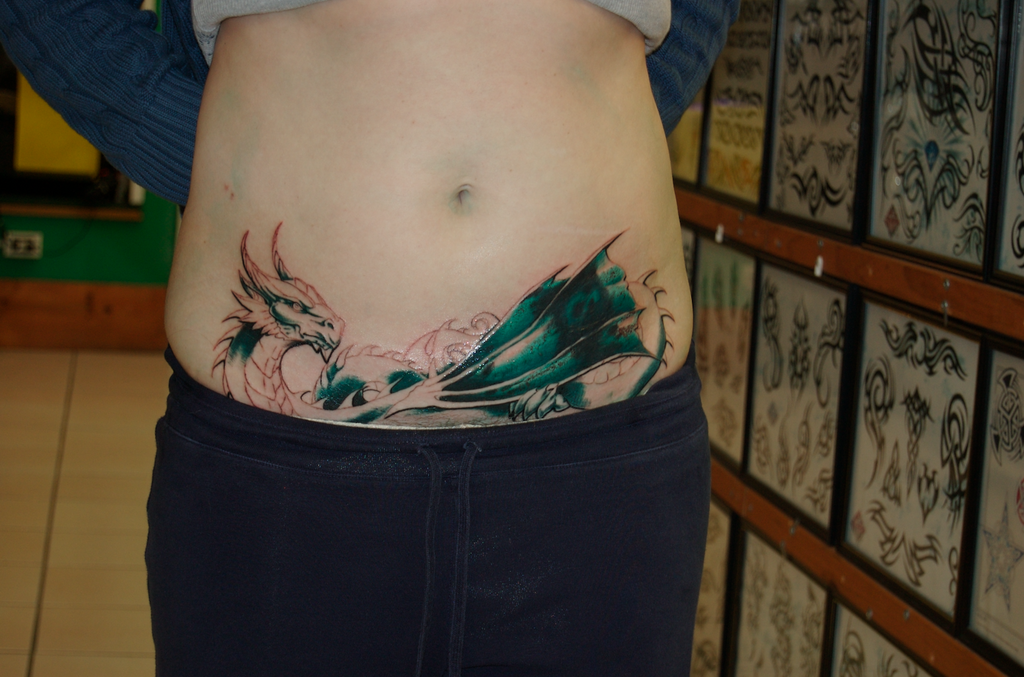 Dragon Tattoo by *Phoenix Cry. This is my tattoo I got done in June 2009.