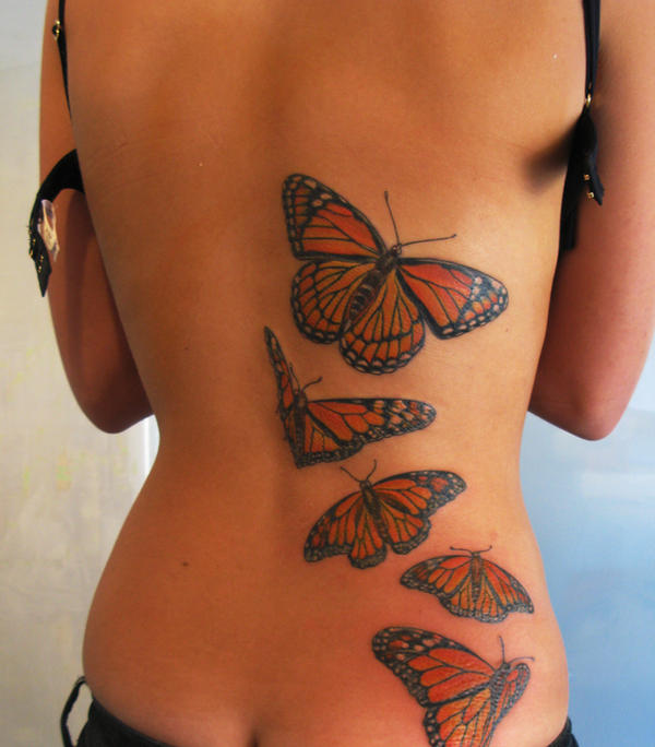 butterfly tattoo finished