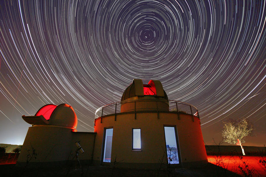 Star Trails with space observatory
