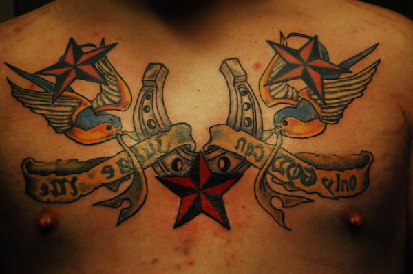 Detailing Mongos Chest - chest tattoo