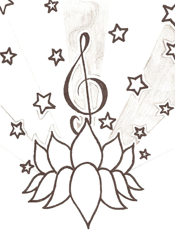Musical Note Tattoo Design. Musical Tattoo Design 2