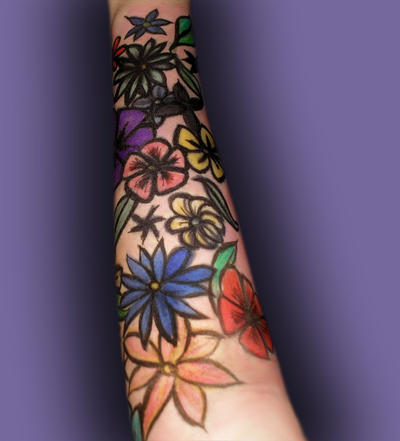 Flower Power - flower tattoo
