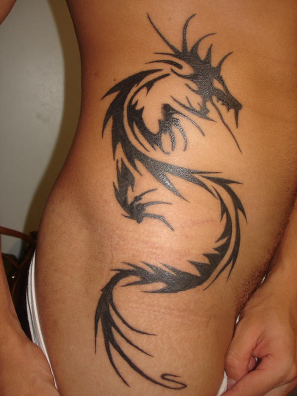 tribal dragon tattoo stencils.