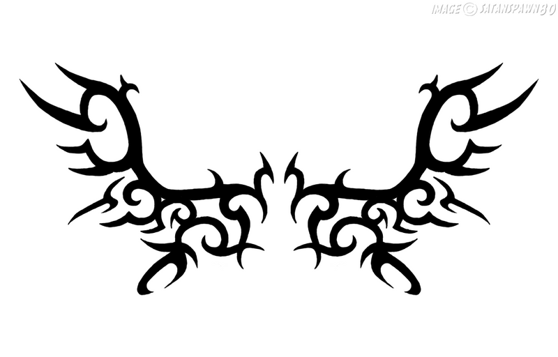 Tribal Angel Wings Tattoo by satanspawn80 on deviantART