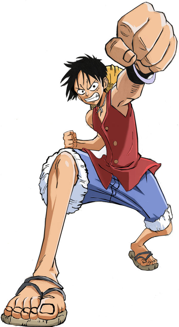 image one piece luffy. ONE PIECE - Luffy colored by ~Lucas1996 on deviantART
