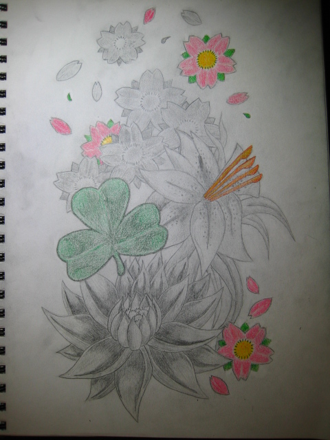 Flower Tattoo Comm.- Colour | Flower Tattoo
