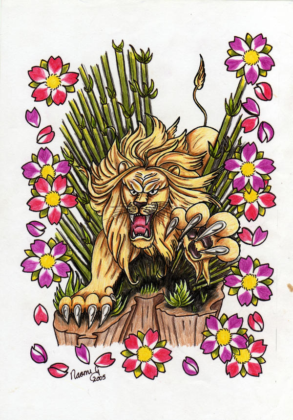 tattoo flash art lion by killORkiss on deviantART