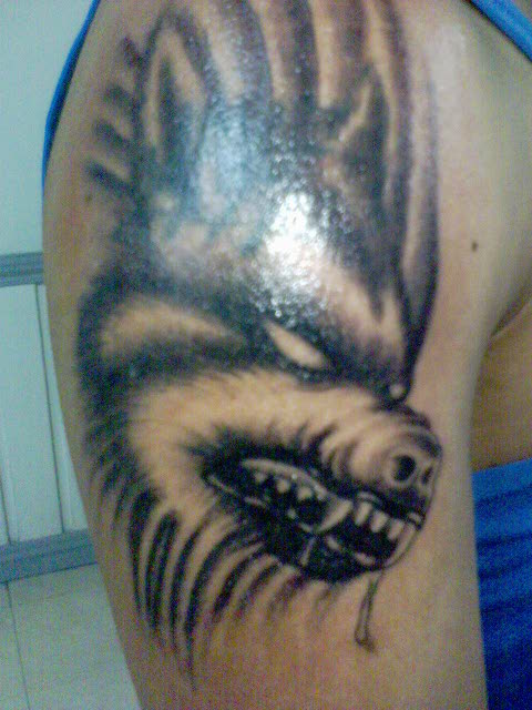 Wolf Tattoo byme by crackroach on deviantART