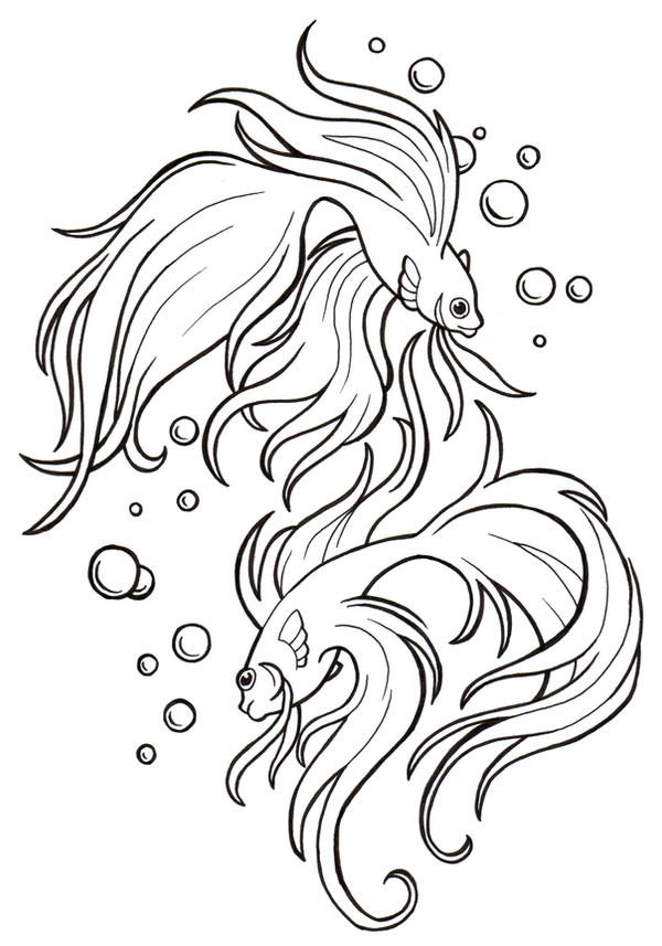 Japanese fish tattoo lines by daisyamnell on deviantART