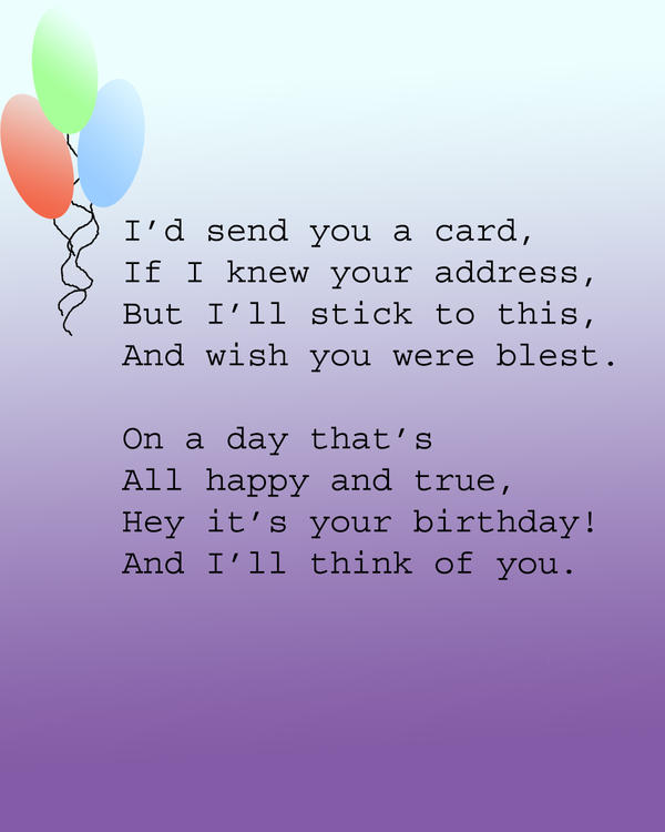 famous funny poems. famous poems birthday