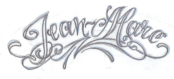 Chicano Letter Name by 2FaceTattoo on deviantART