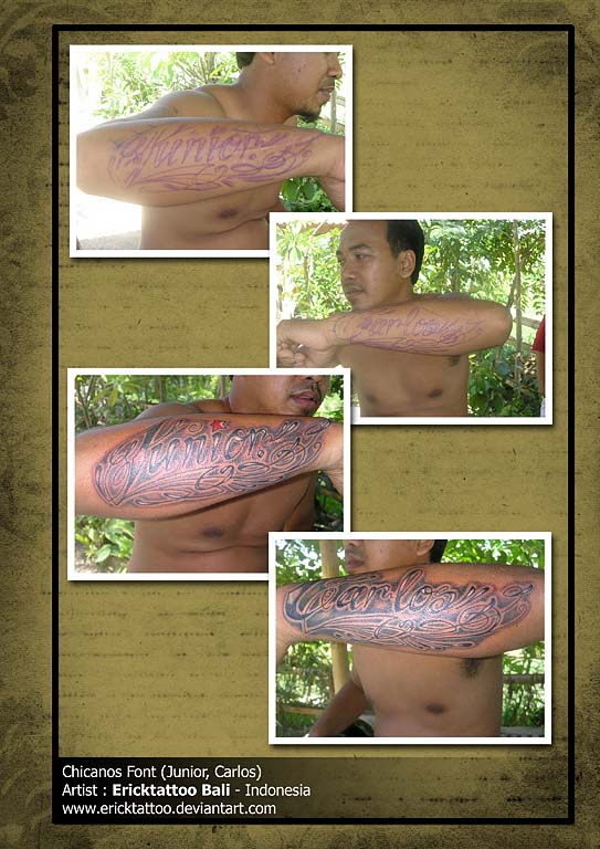 tattoo lettering Mexican Letter 2