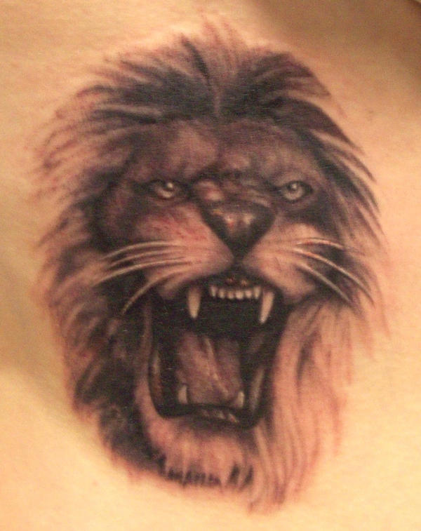 lion tattoo by 3598Joshuah on