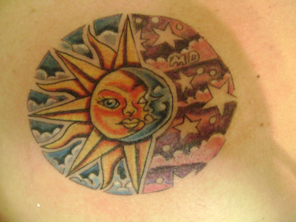 sun moon tattoo by kenpower on deviantART