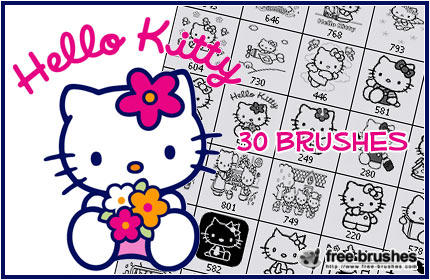 Hello Kitty Brushes by ~free-brushes on deviantART