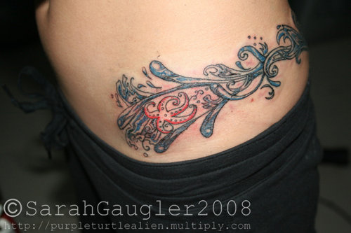starfish tattoo. starfish tattoos waves tattoo