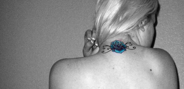 blue rose tattoo. rose tattoo patterns. lue