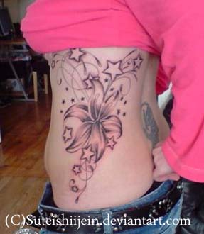 angela's tattoo - flower tattoo