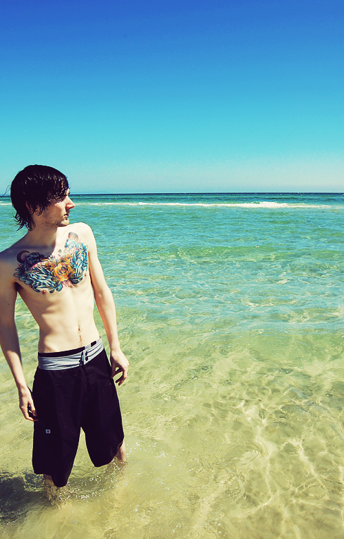 beachy keen - chest tattoo
