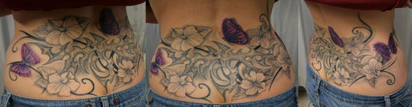 Ready Butterflies flower TaT | Flower Tattoo