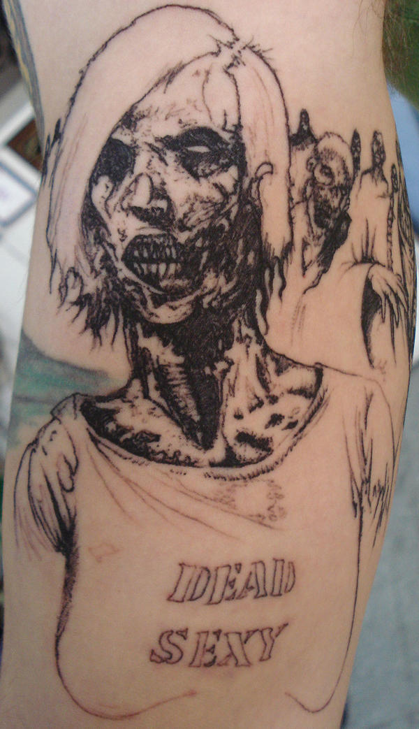 Zombie Girl Tattoo by