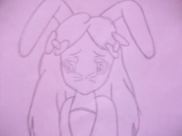 Cute Anime Sketches. Cute Anime Bunny Girl Sketch