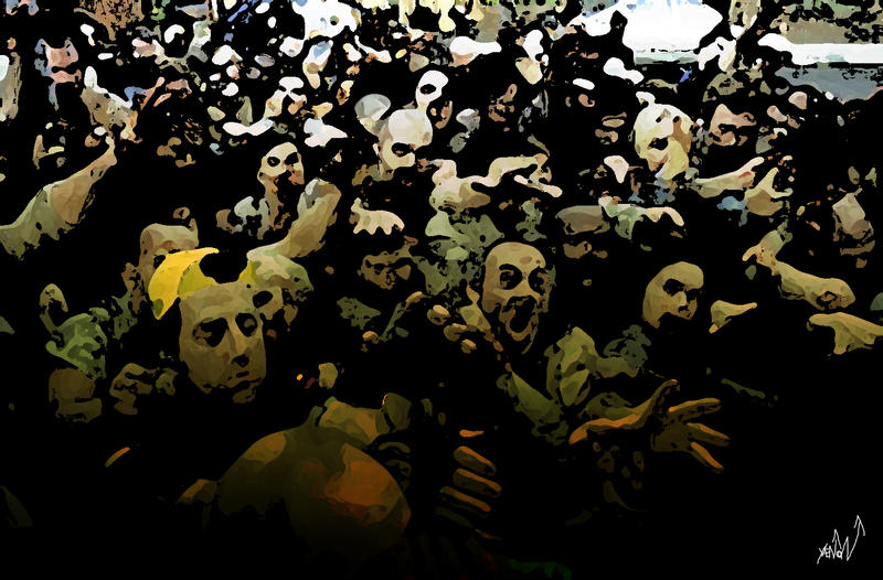 zombie horde clipart - photo #45